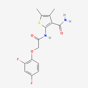 2-{[(2,4-Difluorophenoxy)acetyl]amino}-4,5-dimethylthiophene-3-carboxamide