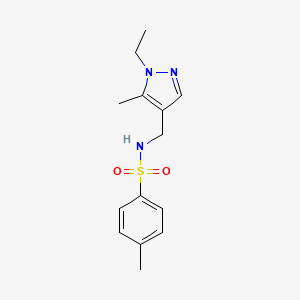 N-[(1-ethyl-5-methyl-1H-pyrazol-4-yl)methyl]-4-methylbenzenesulfonamide