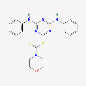 4,6-Bis(phenylamino)-1,3,5-triazin-2-yl morpholine-4-carbodithioate