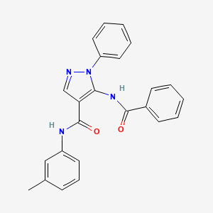 N-(3-methylphenyl)-1-phenyl-5-[(phenylcarbonyl)amino]-1H-pyrazole-4-carboxamide