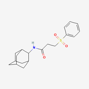 N~1~-(2-Adamantyl)-3-(phenylsulfonyl)propanamide