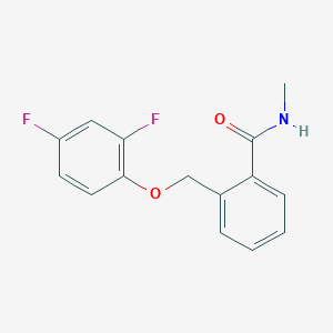 molecular formula C15H13F2NO2 B10946792 2-[(2,4-difluorophenoxy)methyl]-N-methylbenzamide 