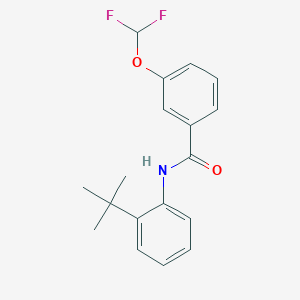 molecular formula C18H19F2NO2 B10946797 N-(2-tert-butylphenyl)-3-(difluoromethoxy)benzamide 