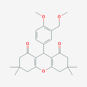 9-[4-methoxy-3-(methoxymethyl)phenyl]-3,3,6,6-tetramethyl-3,4,5,6,7,9-hexahydro-1H-xanthene-1,8(2H)-dione