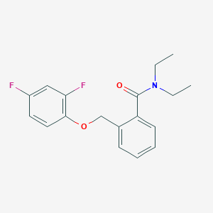 2-[(2,4-difluorophenoxy)methyl]-N,N-diethylbenzamide