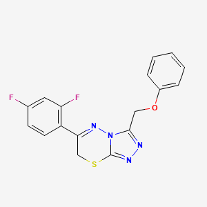 6-(2,4-difluorophenyl)-3-(phenoxymethyl)-7H-[1,2,4]triazolo[3,4-b][1,3,4]thiadiazine