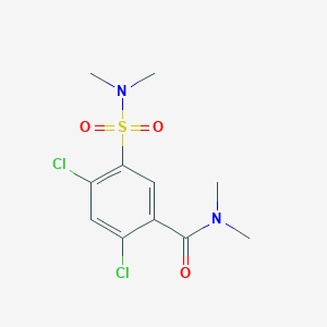 molecular formula C11H14Cl2N2O3S B10946923 2,4-dichloro-5-(dimethylsulfamoyl)-N,N-dimethylbenzamide 