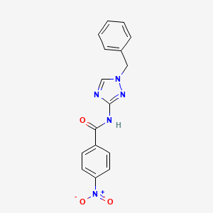 molecular formula C16H13N5O3 B10946963 N-(1-benzyl-1H-1,2,4-triazol-3-yl)-4-nitrobenzamide 