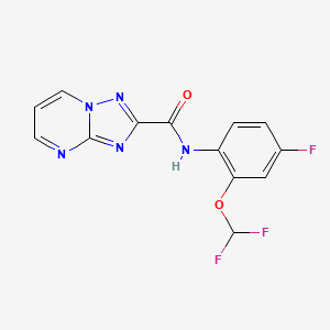 N-[2-(difluoromethoxy)-4-fluorophenyl][1,2,4]triazolo[1,5-a]pyrimidine-2-carboxamide