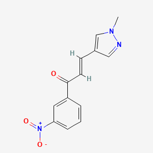 (2E)-3-(1-methyl-1H-pyrazol-4-yl)-1-(3-nitrophenyl)prop-2-en-1-one