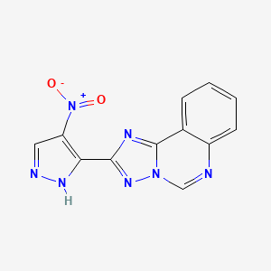 2-(4-nitro-1H-pyrazol-3-yl)[1,2,4]triazolo[1,5-c]quinazoline