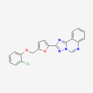 2-{5-[(2-Chlorophenoxy)methyl]-2-furyl}[1,2,4]triazolo[1,5-c]quinazoline