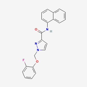 1-[(2-fluorophenoxy)methyl]-N-(naphthalen-1-yl)-1H-pyrazole-3-carboxamide