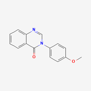 molecular formula C15H12N2O2 B10947110 3-(4-methoxyphenyl)quinazolin-4(3H)-one CAS No. 22378-45-6