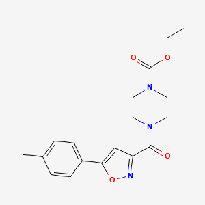 Ethyl 4-{[5-(4-methylphenyl)-1,2-oxazol-3-yl]carbonyl}piperazine-1-carboxylate