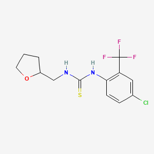 1-[4-Chloro-2-(trifluoromethyl)phenyl]-3-(tetrahydrofuran-2-ylmethyl)thiourea