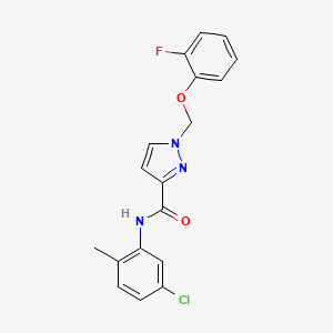 N-(5-chloro-2-methylphenyl)-1-[(2-fluorophenoxy)methyl]-1H-pyrazole-3-carboxamide