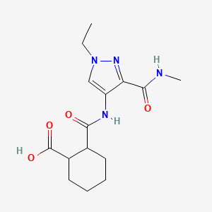 2-{[1-ethyl-3-(methylcarbamoyl)-1H-pyrazol-4-yl]carbamoyl}cyclohexanecarboxylic acid