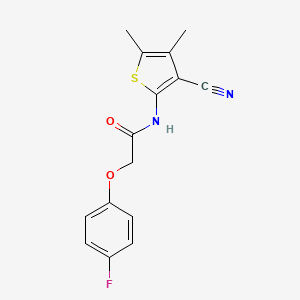 N-(3-cyano-4,5-dimethylthiophen-2-yl)-2-(4-fluorophenoxy)acetamide