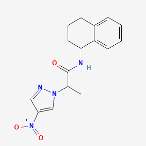 2-(4-nitro-1H-pyrazol-1-yl)-N-(1,2,3,4-tetrahydronaphthalen-1-yl)propanamide