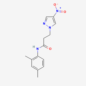 N-(2,4-dimethylphenyl)-3-(4-nitro-1H-pyrazol-1-yl)propanamide