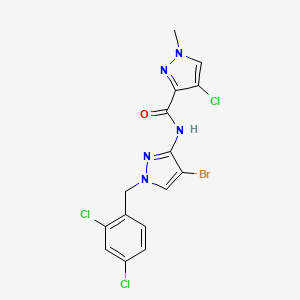 N-[4-bromo-1-(2,4-dichlorobenzyl)-1H-pyrazol-3-yl]-4-chloro-1-methyl-1H-pyrazole-3-carboxamide