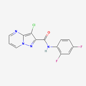 3-chloro-N-(2,4-difluorophenyl)pyrazolo[1,5-a]pyrimidine-2-carboxamide