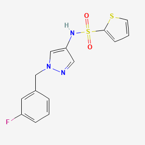 N-[1-(3-fluorobenzyl)-1H-pyrazol-4-yl]-2-thiophenesulfonamide