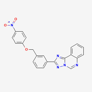 2-{3-[(4-Nitrophenoxy)methyl]phenyl}[1,2,4]triazolo[1,5-c]quinazoline