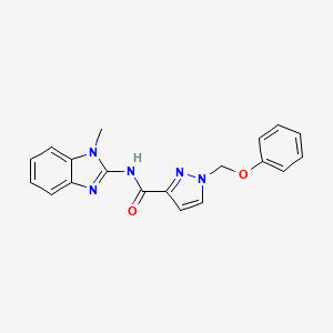 N-(1-methyl-1H-benzimidazol-2-yl)-1-(phenoxymethyl)-1H-pyrazole-3-carboxamide