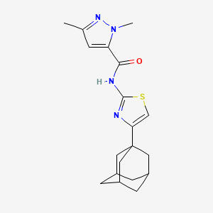 N-[4-(1-Adamantyl)-1,3-thiazol-2-YL]-1,3-dimethyl-1H-pyrazole-5-carboxamide