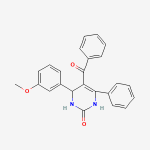 molecular formula C24H20N2O3 B10947929 5-benzoyl-4-(3-methoxyphenyl)-6-phenyl-3,4-dihydro-2(1H)-pyrimidinone 