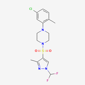 1-(5-chloro-2-methylphenyl)-4-{[1-(difluoromethyl)-3-methyl-1H-pyrazol-4-yl]sulfonyl}piperazine