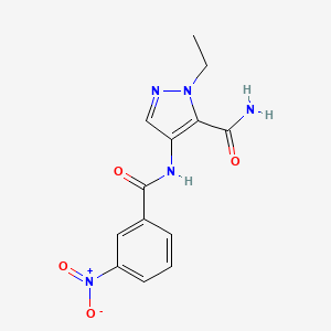 1-ethyl-4-{[(3-nitrophenyl)carbonyl]amino}-1H-pyrazole-5-carboxamide