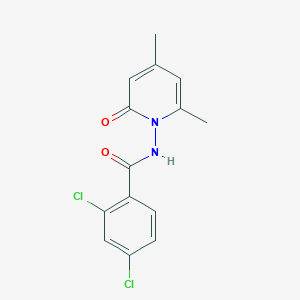 2,4-dichloro-N-(4,6-dimethyl-2-oxopyridin-1(2H)-yl)benzamide