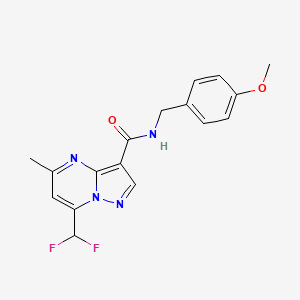 7-(difluoromethyl)-N-(4-methoxybenzyl)-5-methylpyrazolo[1,5-a]pyrimidine-3-carboxamide