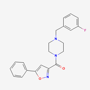 [4-(3-Fluorobenzyl)piperazin-1-yl](5-phenyl-1,2-oxazol-3-yl)methanone