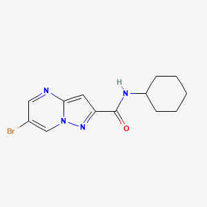 6-bromo-N-cyclohexylpyrazolo[1,5-a]pyrimidine-2-carboxamide