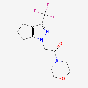 1-(morpholin-4-yl)-2-[3-(trifluoromethyl)-5,6-dihydrocyclopenta[c]pyrazol-1(4H)-yl]ethanone