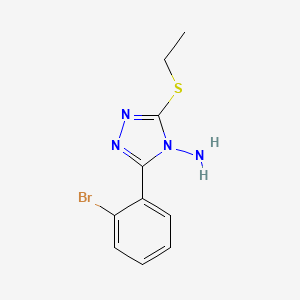 3-(2-bromophenyl)-5-(ethylsulfanyl)-4H-1,2,4-triazol-4-amine