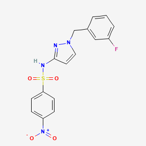 N-[1-(3-fluorobenzyl)-1H-pyrazol-3-yl]-4-nitrobenzenesulfonamide