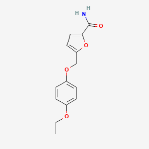 molecular formula C14H15NO4 B10948205 5-[(4-Ethoxyphenoxy)methyl]furan-2-carboxamide 