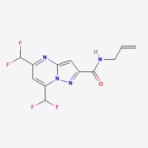 5,7-bis(difluoromethyl)-N-(prop-2-en-1-yl)pyrazolo[1,5-a]pyrimidine-2-carboxamide