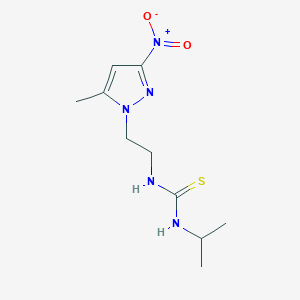 1-[2-(5-methyl-3-nitro-1H-pyrazol-1-yl)ethyl]-3-propan-2-ylthiourea