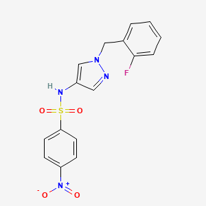 N-[1-(2-fluorobenzyl)-1H-pyrazol-4-yl]-4-nitrobenzenesulfonamide