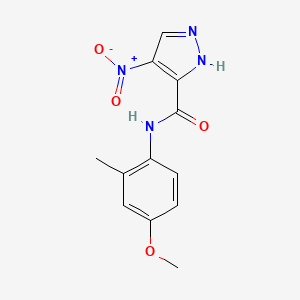 N-(4-methoxy-2-methylphenyl)-4-nitro-1H-pyrazole-3-carboxamide