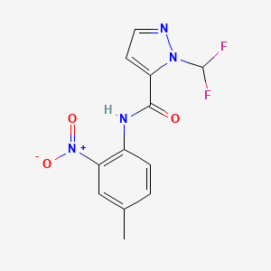 1-(difluoromethyl)-N-(4-methyl-2-nitrophenyl)-1H-pyrazole-5-carboxamide