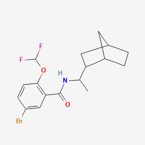 N-[1-(bicyclo[2.2.1]hept-2-yl)ethyl]-5-bromo-2-(difluoromethoxy)benzamide