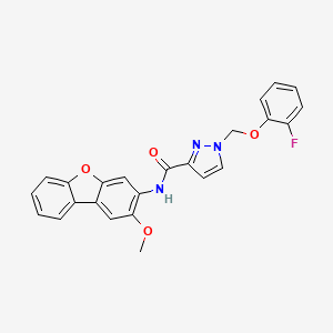 1-[(2-fluorophenoxy)methyl]-N-(2-methoxydibenzo[b,d]furan-3-yl)-1H-pyrazole-3-carboxamide