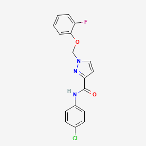 N-(4-chlorophenyl)-1-[(2-fluorophenoxy)methyl]-1H-pyrazole-3-carboxamide